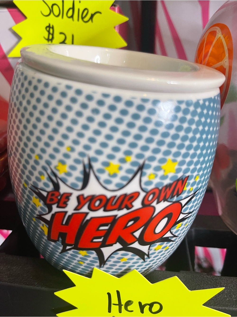 Be Your Own Hero Pink Zebra Simmering Pot wax warmer